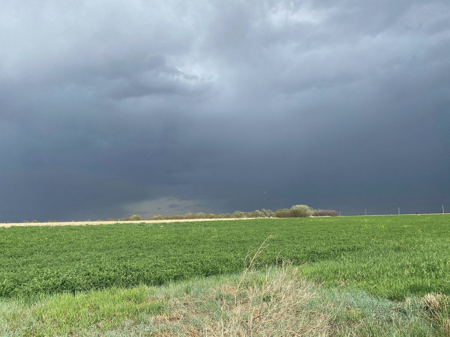 An approaching storm in western Kansas.